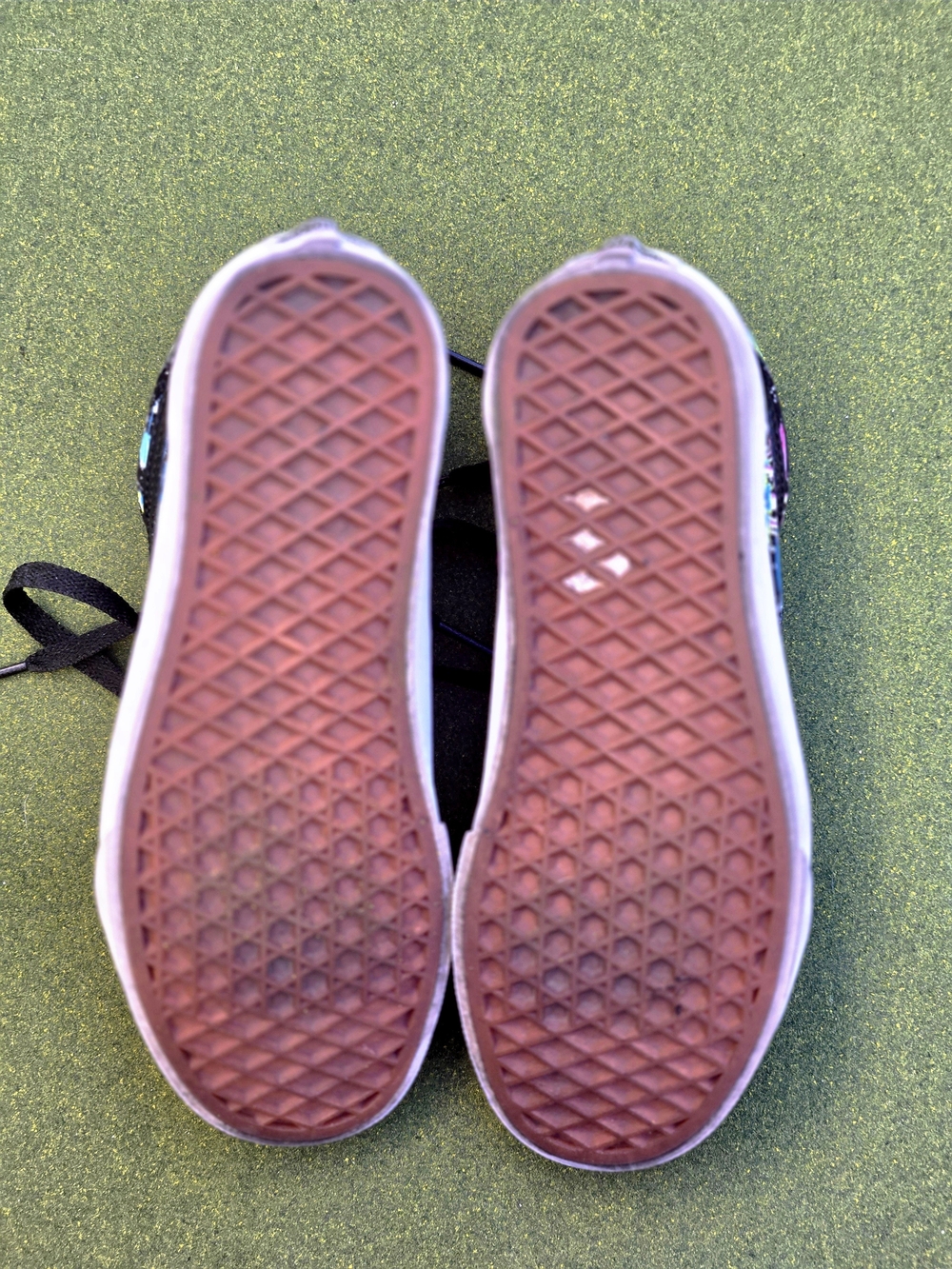Vans Black Low-Top OLD SKOOL WOMEN'S Sz7 Sneakers HTF Neon Space/Shrooms Graphic - Picture 8 of 14